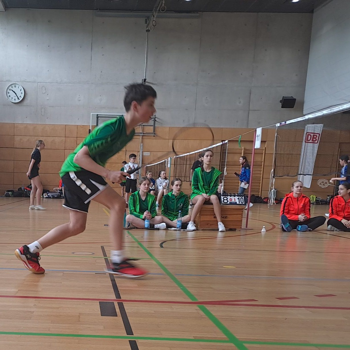 Wiprecht beim Bundesfinale Badminton in Berlin 